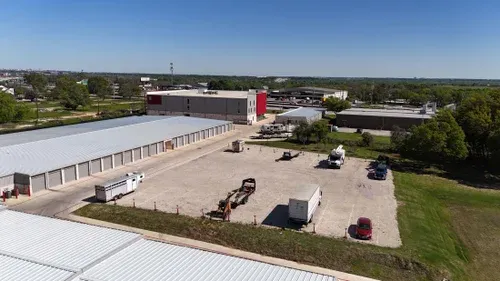 Aerial view of storage facility